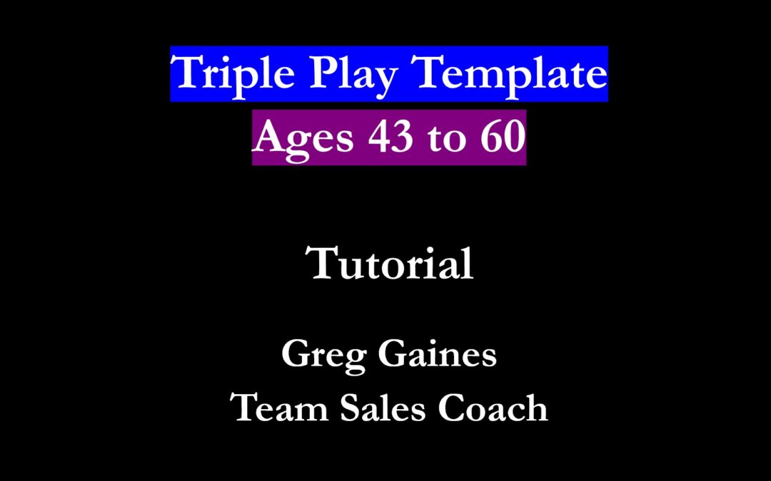 Tutorial for Triple Play Template for Adults ages 43 – 60 (5:43 mins)