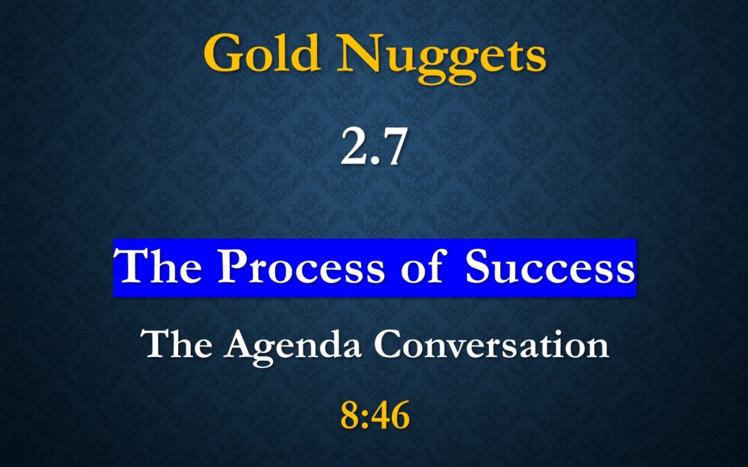 Gold Nuggets 2.7 – The Process of Success