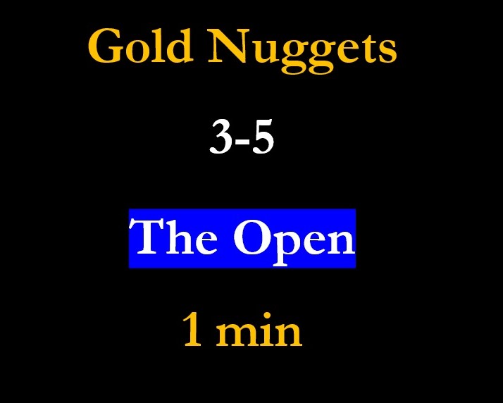Gold Nuggets 3-5 – The Triple Play Open