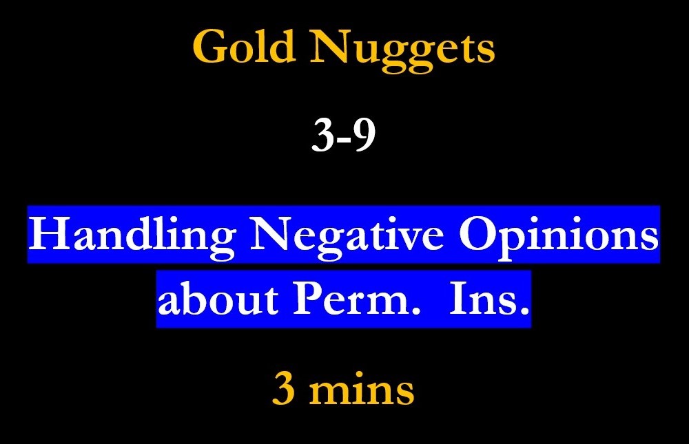 Gold Nuggets 3-9 Handling Negative Opinions