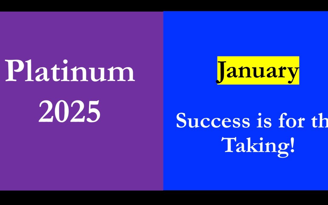 Platinum 2025 – January – Success is for the taking