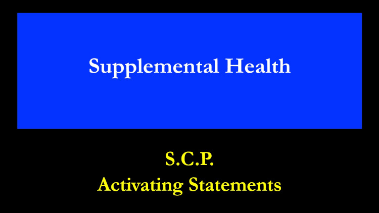 SH – SCP and Activating Statements